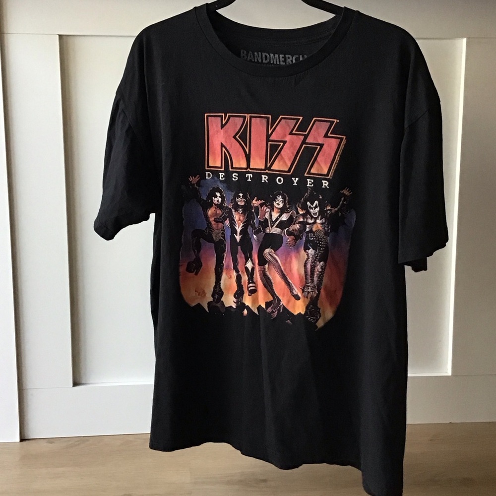 Men’s XL Bandmerch Black KISS Destroyer T-Shirt